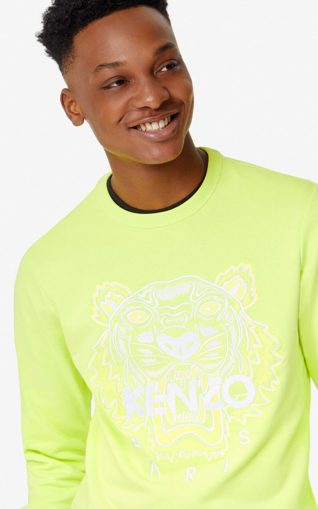 Kenzo Tiger Dukserice Muške - Limun - Hrvatska YEUPTD268